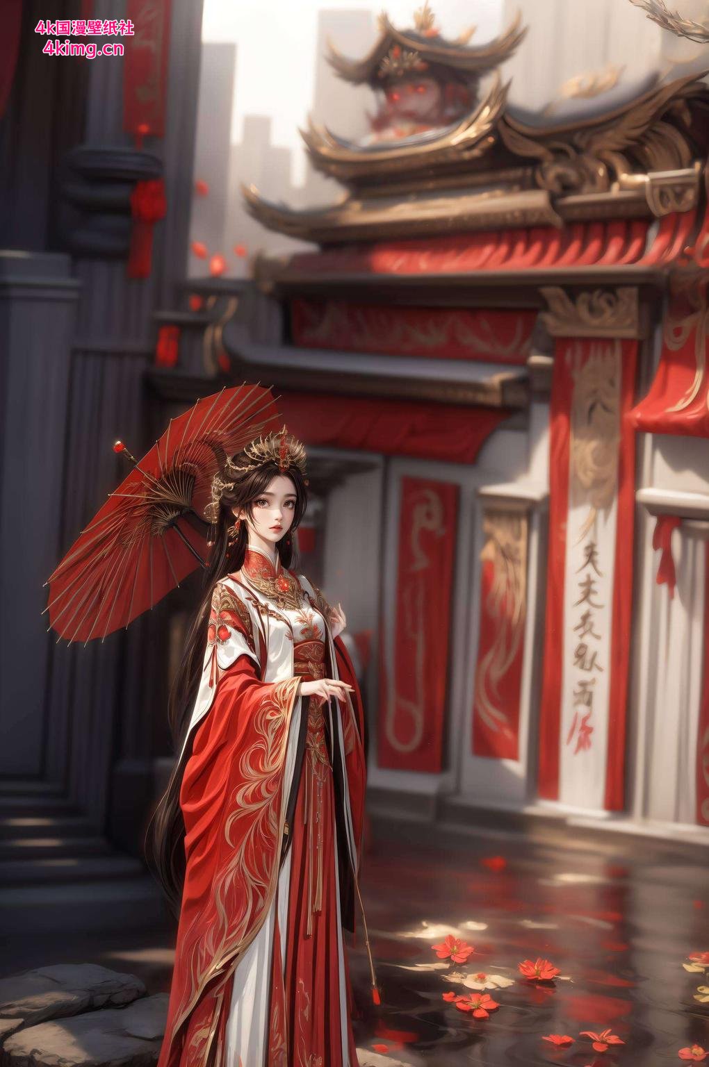 火灵儿平板漫画壁纸简洁的线条