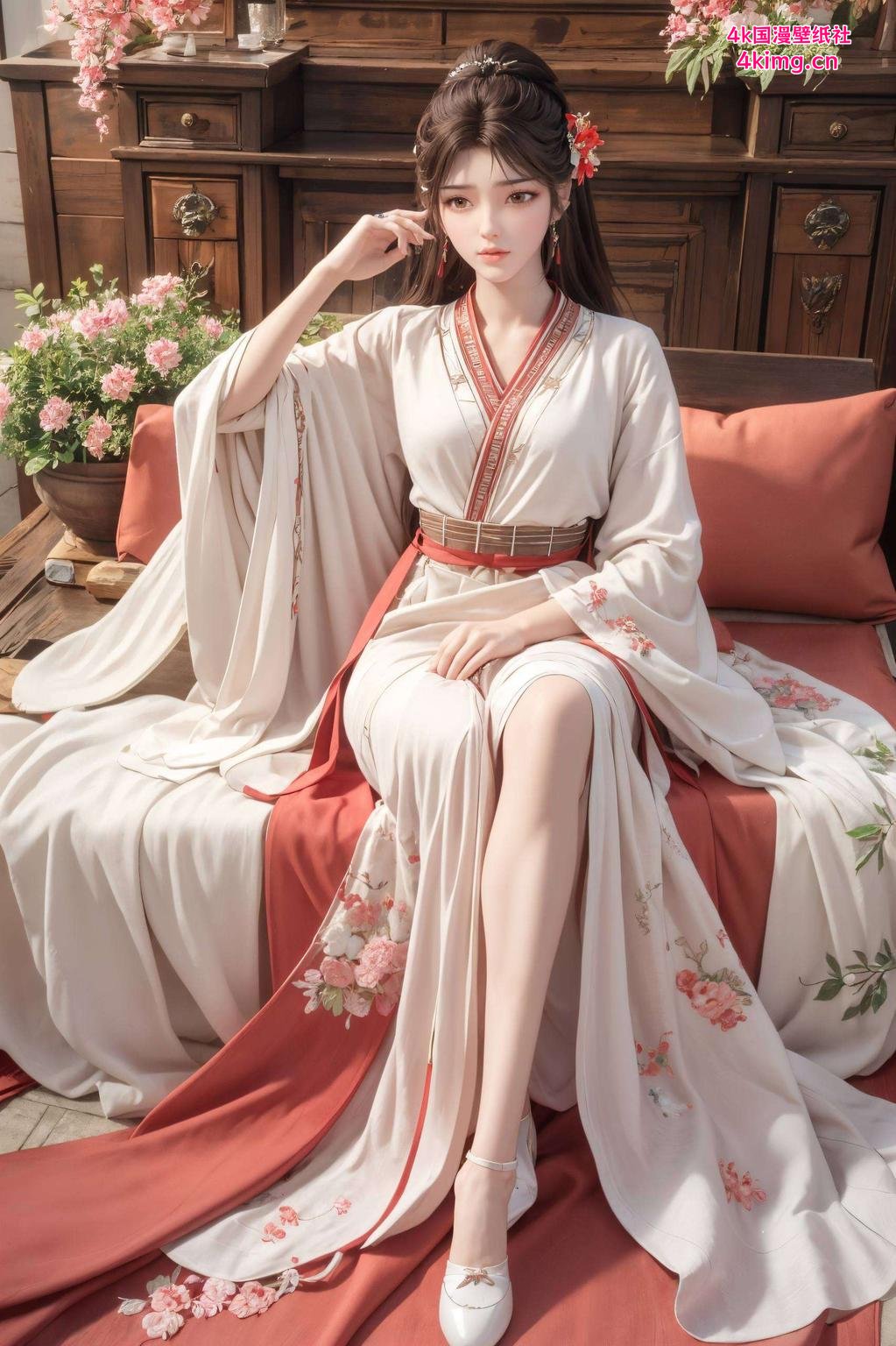 简约震撼！细腻笔触描绘灵动火焰火灵儿横屏高清壁纸