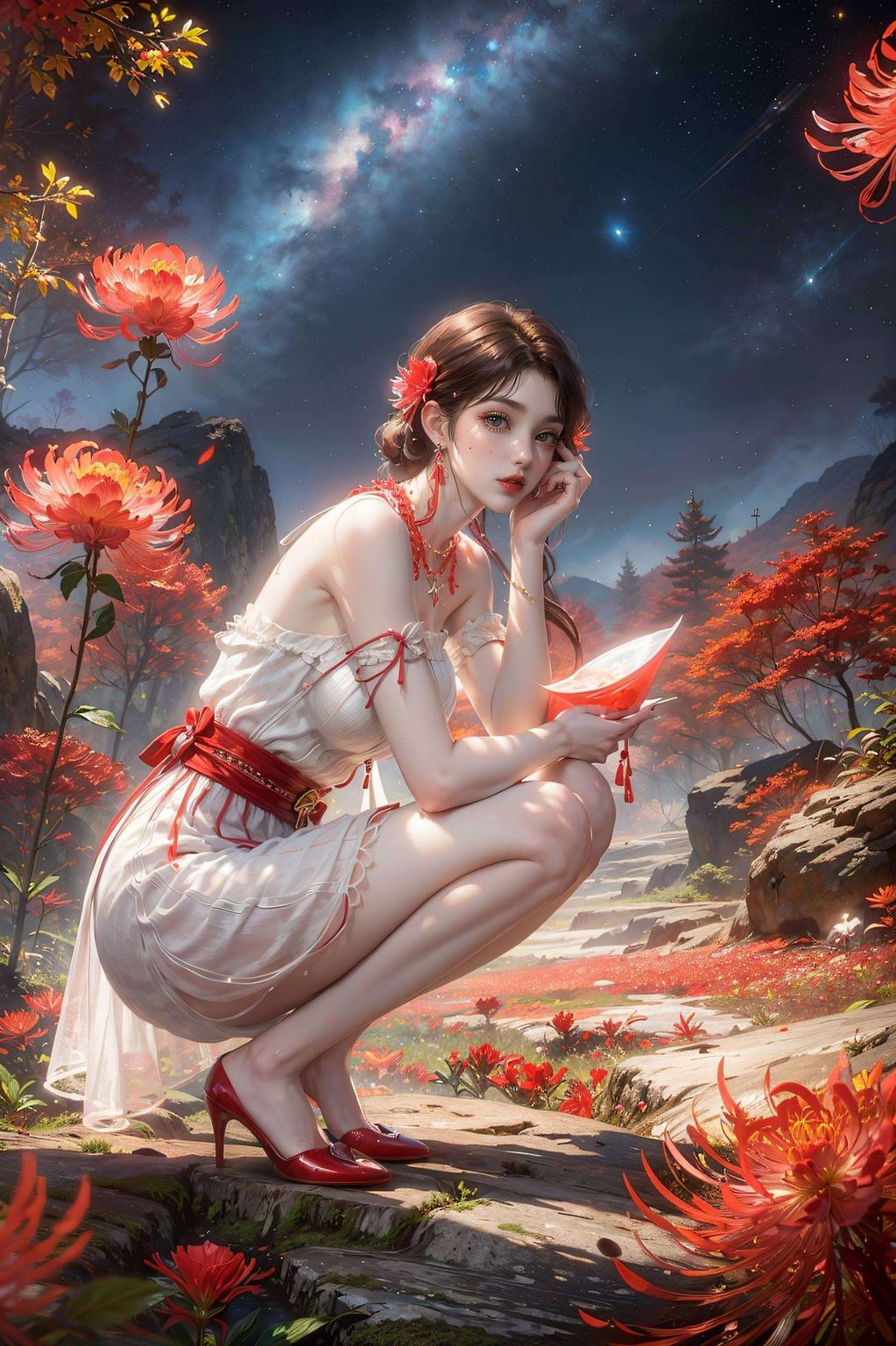 火灵儿翩翩起舞清新绿意