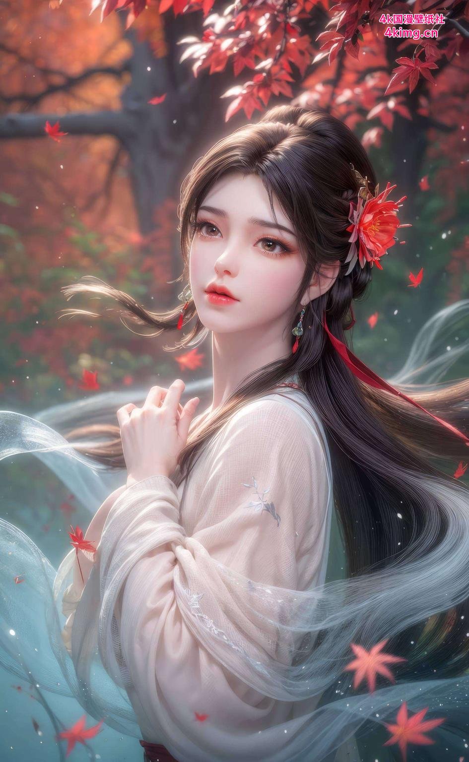 让你的手机瞬间变身艺术画廊！灵动背景火灵儿炫彩壁纸上线啦！护眼苹果潮图