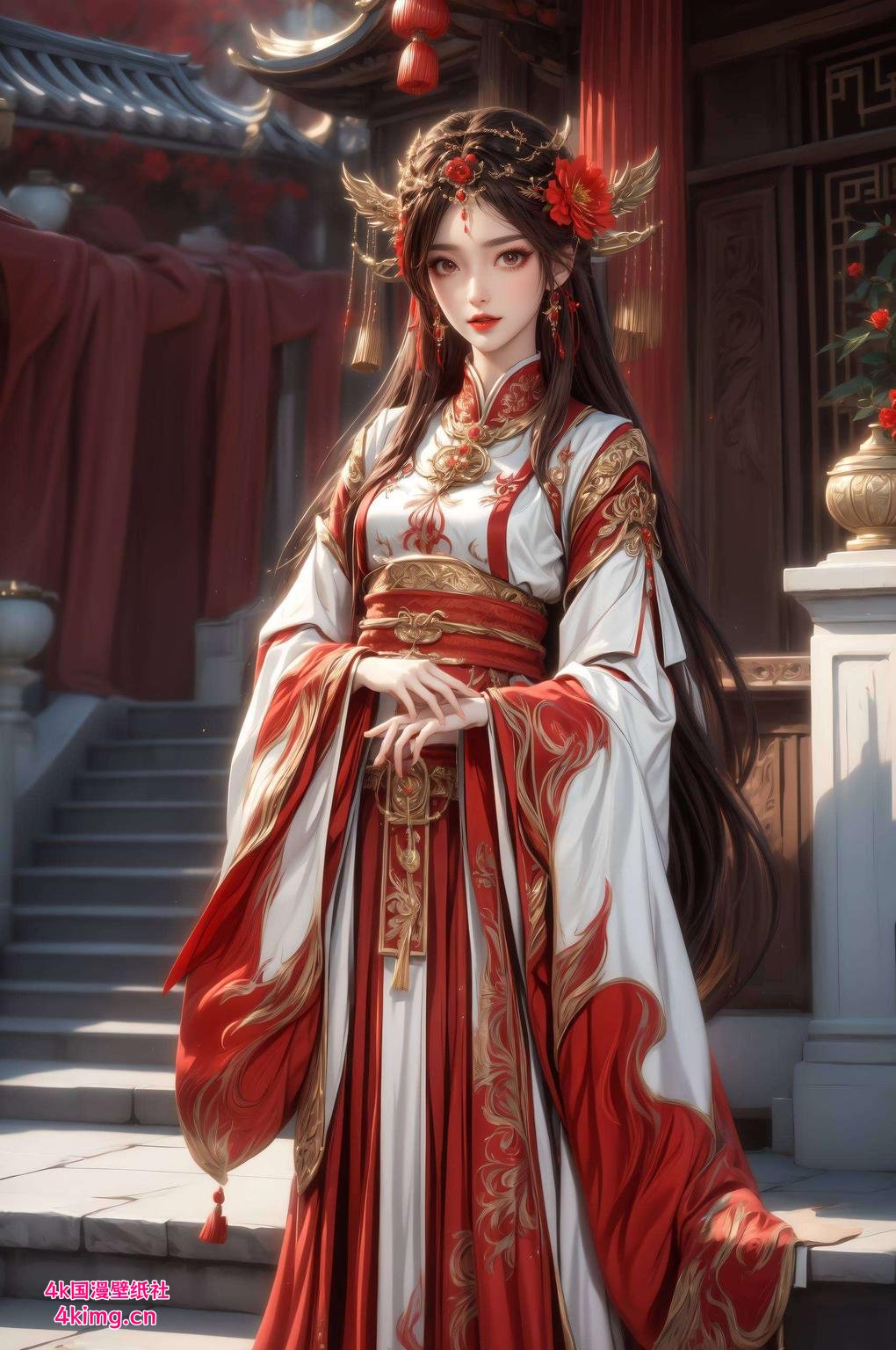 灵动少女映晴光高清壁纸护眼亮