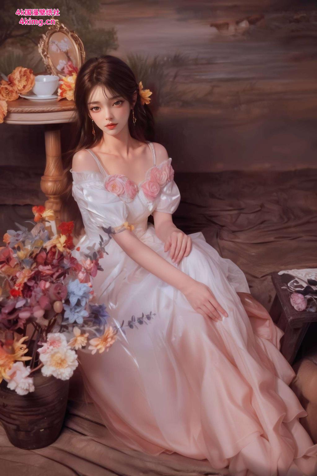 火灵儿翩翩舞动护眼壁纸