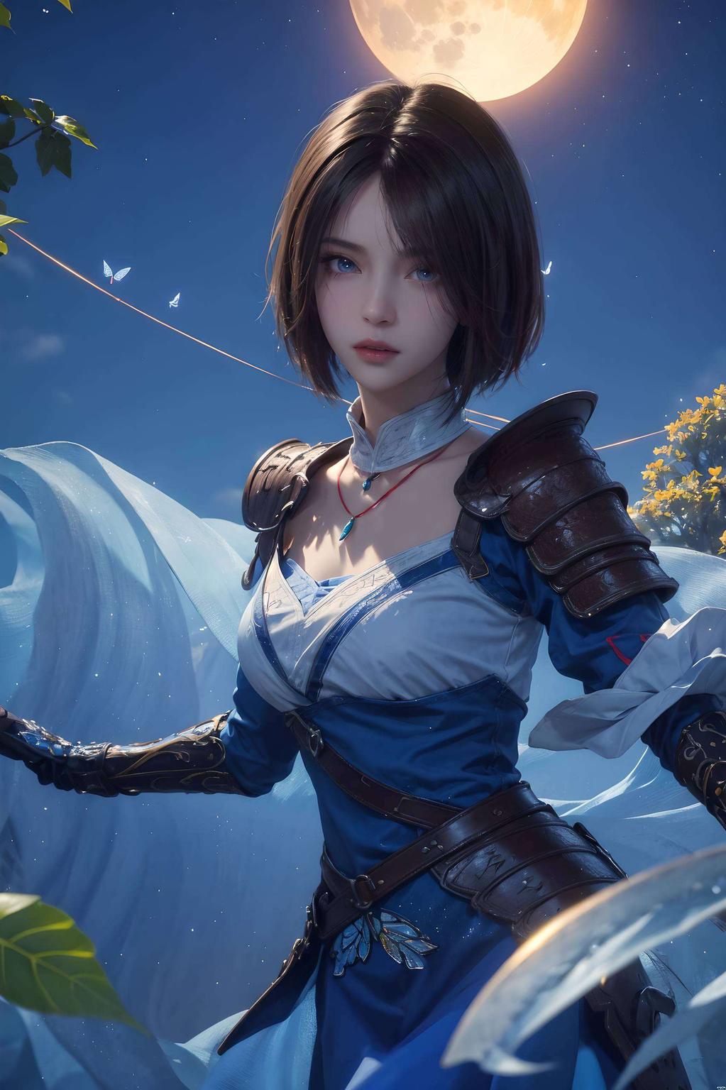 姬如雪4k壁纸细腻雪花飘舞