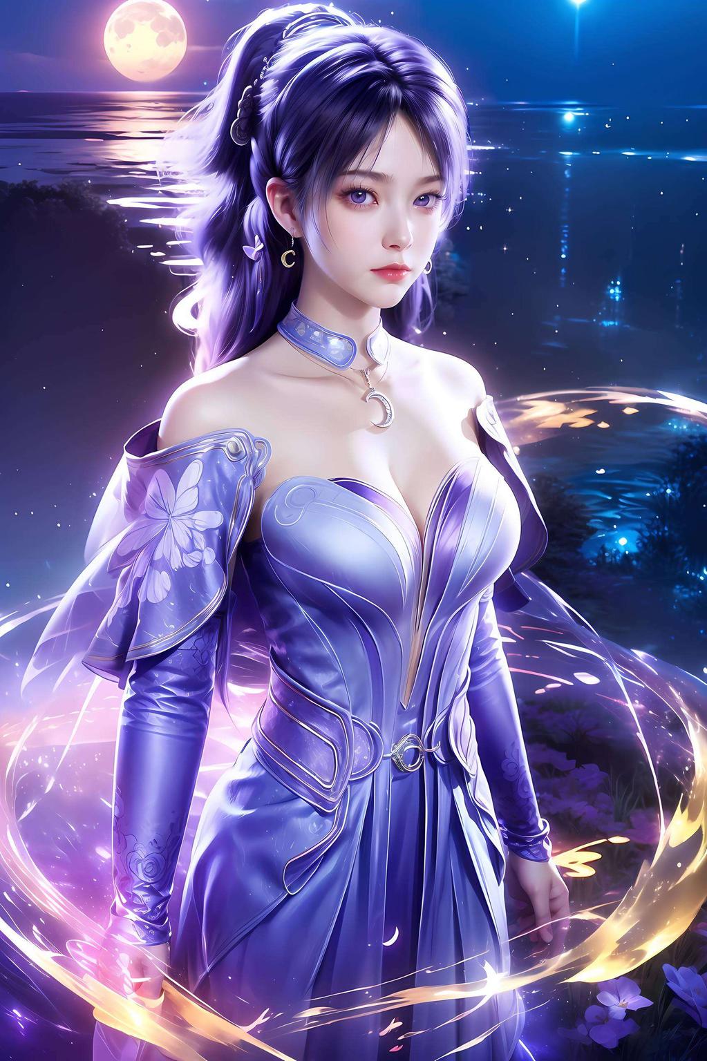 姬紫月动态壁纸轻松提升桌面颜值！