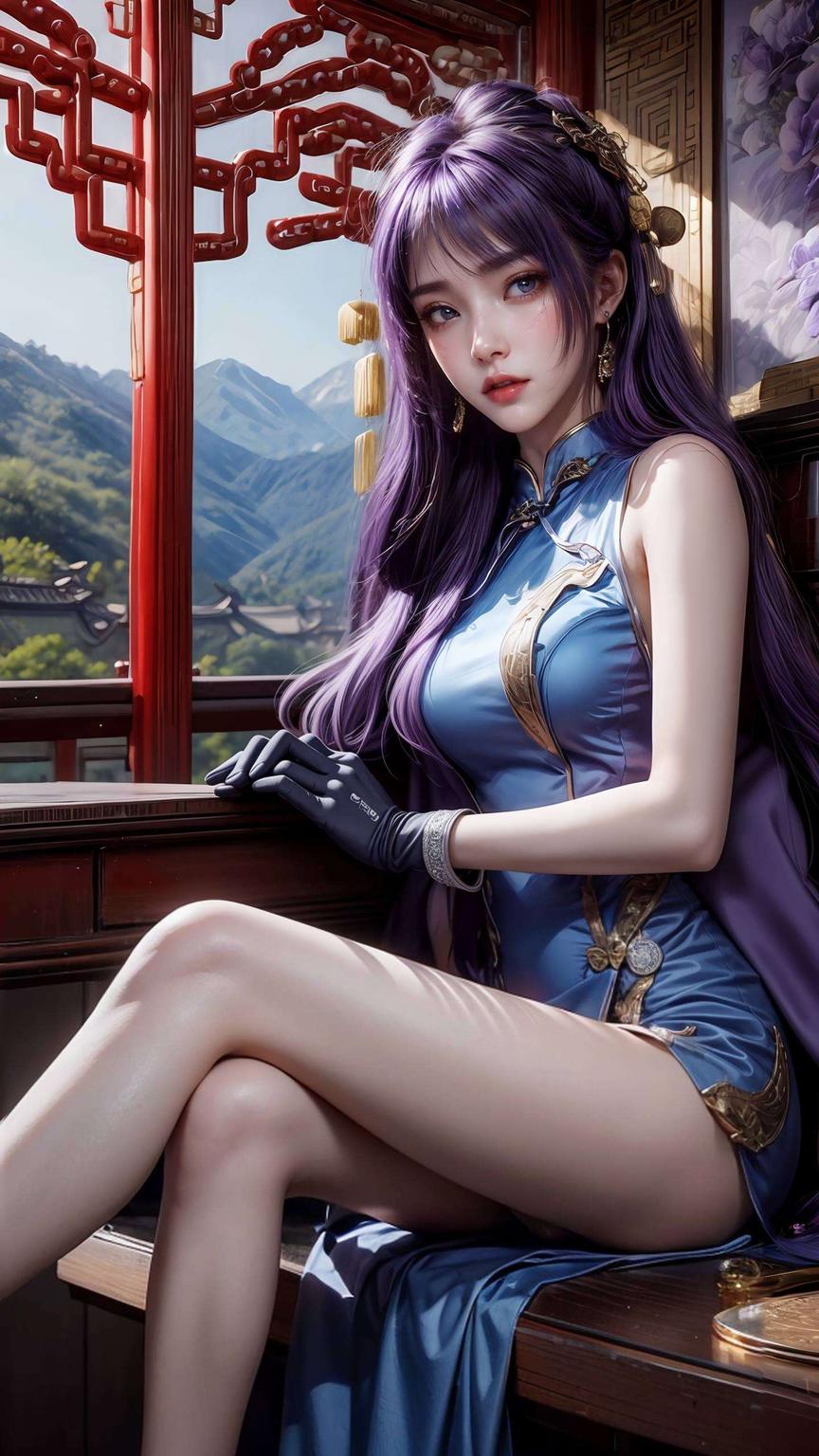 瞬间提升战斗力姬紫月女战神壁纸