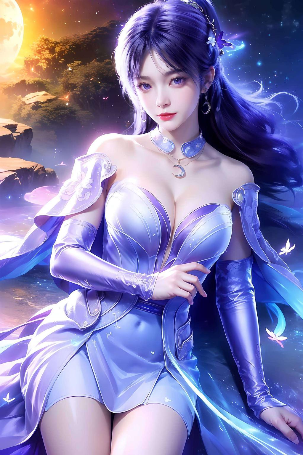 姬紫月AI美图壁纸美不胜收！每一张都是视觉盛宴