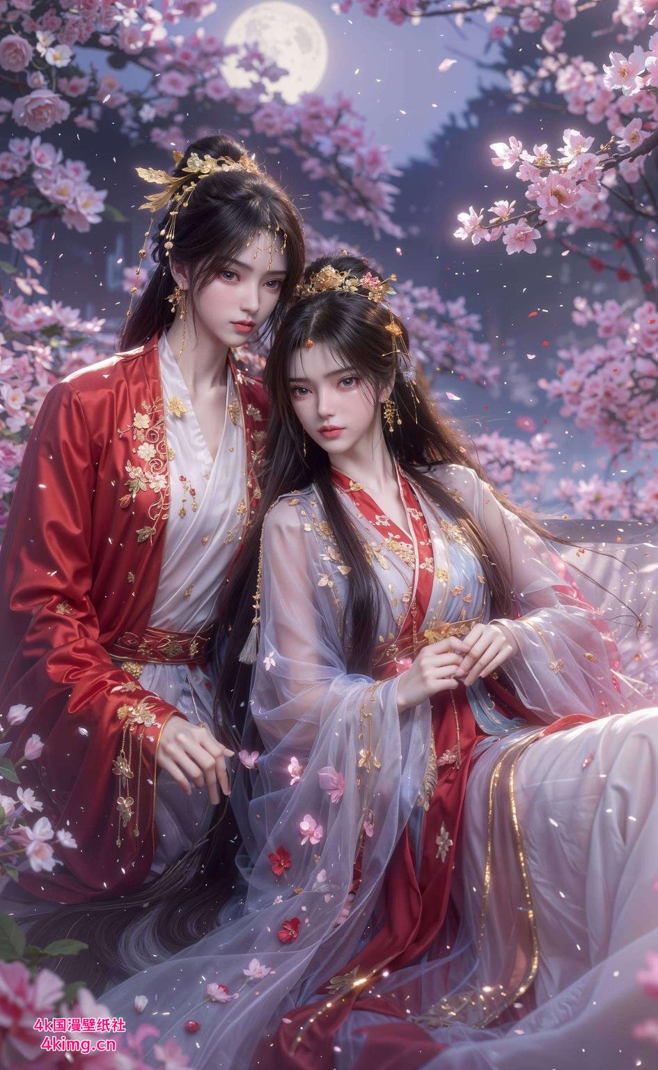 美不胜收李慕婉轻倚苹果树