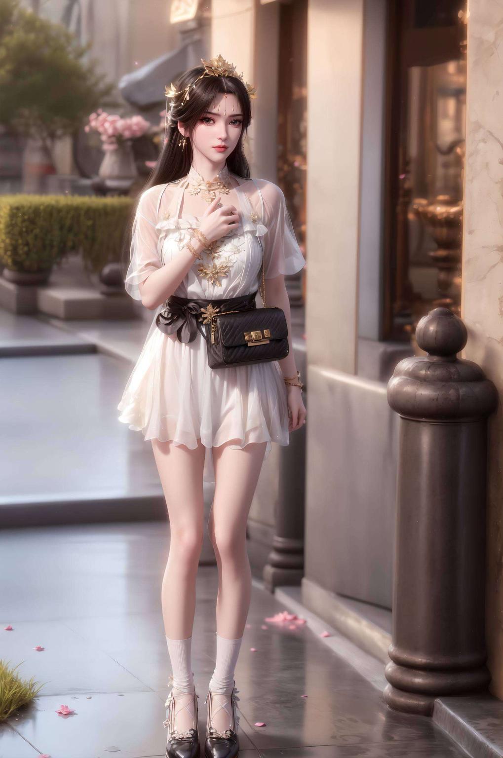 今天给大家带来一款视觉盛宴！李慕婉全身全屏高清壁纸细腻的线条