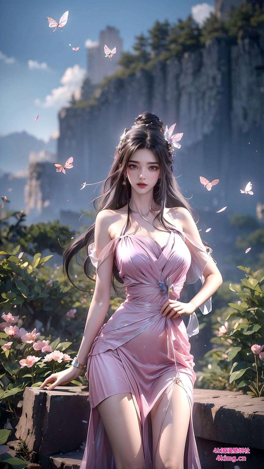 灵动眼神搭配柔顺长发这可爱壁纸让你的电脑瞬间变身浪漫画廊！快来免费下载