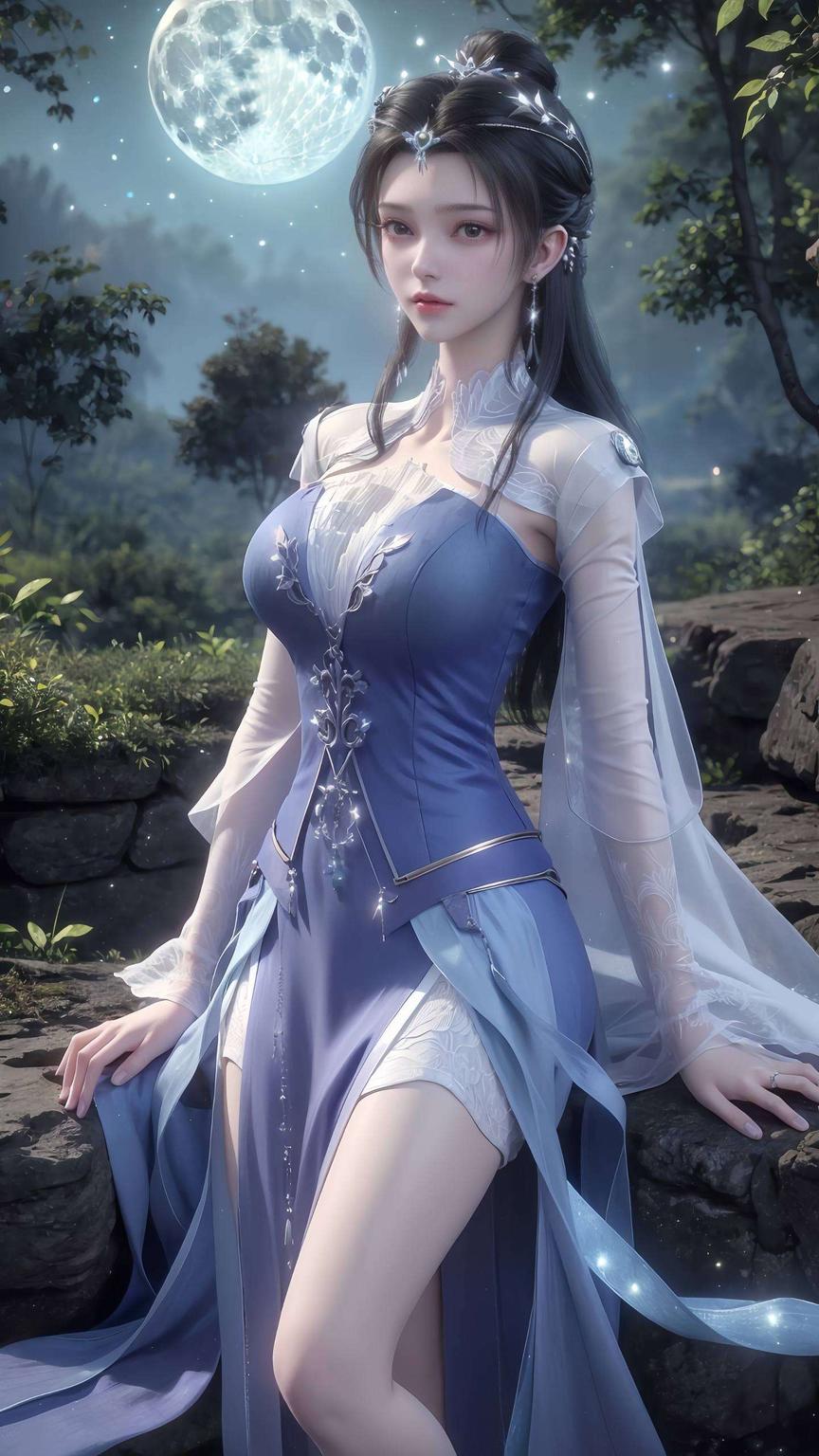 点亮你的平板将王林的白发飘逸与李慕婉的温柔婉约拼接在一起