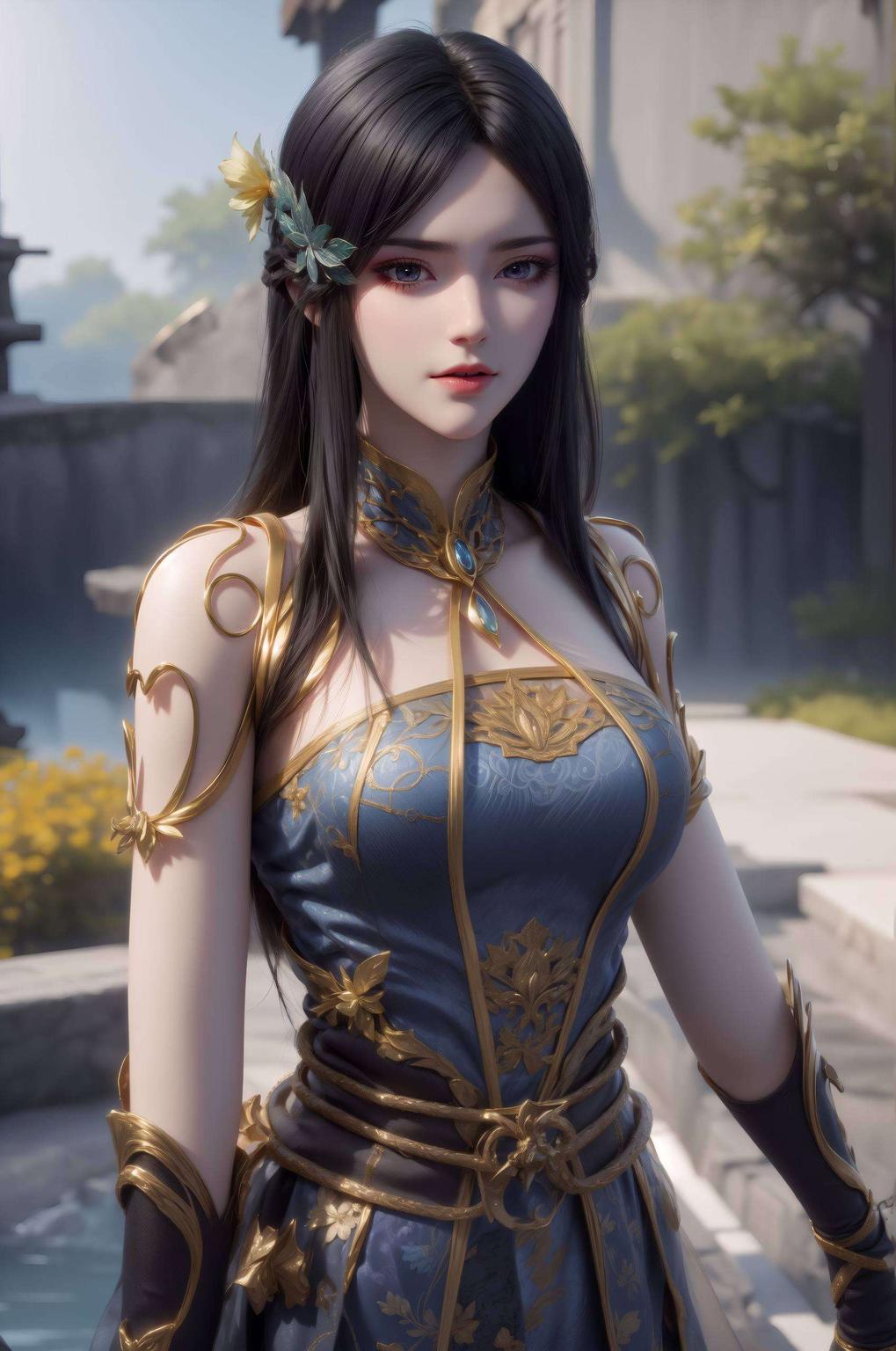 仿佛置身春日花海柳菲轻舞