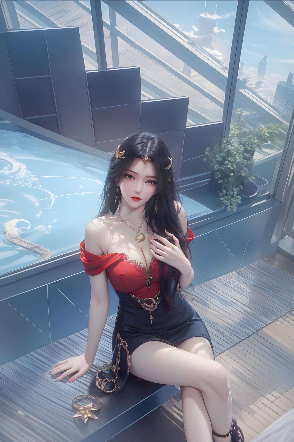 柳神的唯美倩影清新脱俗