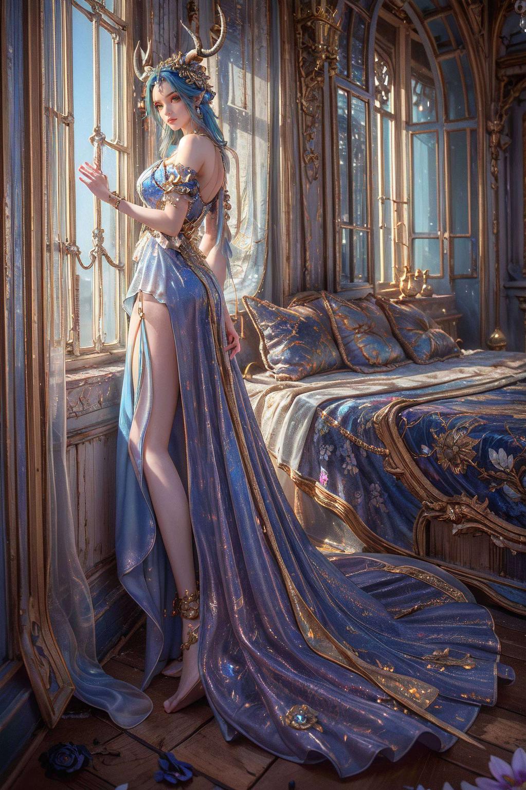 龙女眼神犀利简直是电脑桌面上的视觉盛宴！免费下载