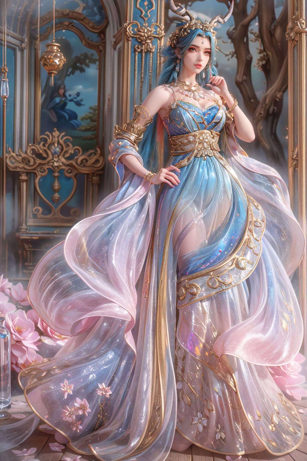 取材自斗破苍穹中的龙女简笔画绿色免费下载