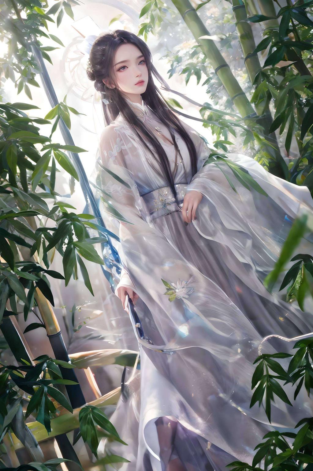 今天给大家带来一款超美的女生壁纸——陆雪琪望月台！淡雅的色调画面中