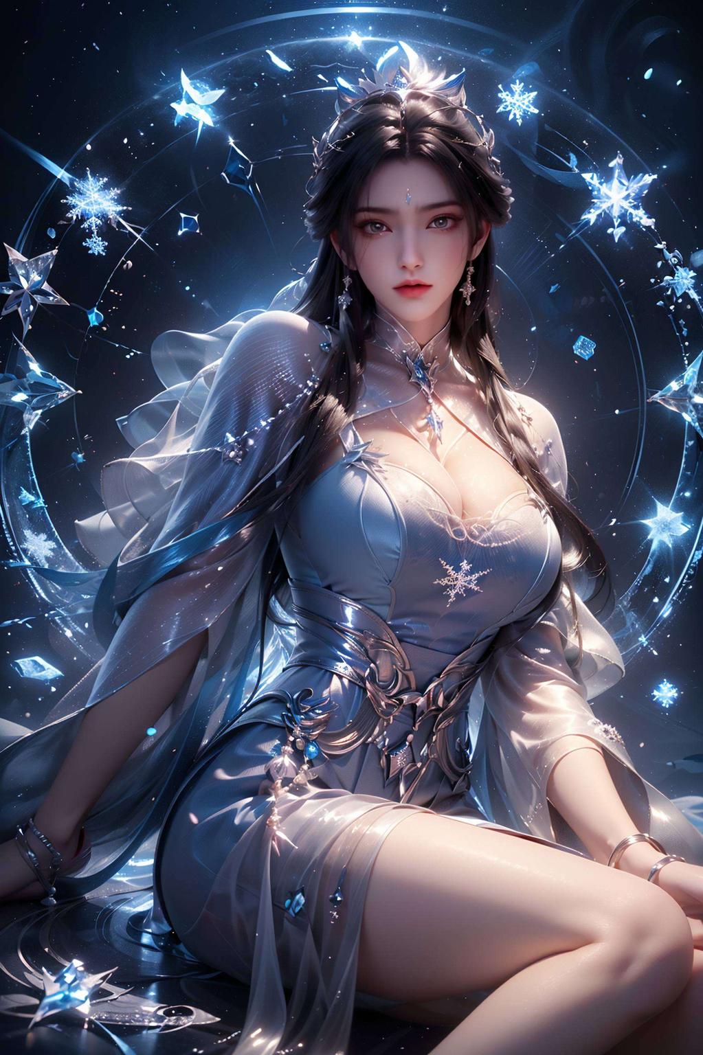 高清细腻这款紫色精细的陆雪琪壁纸