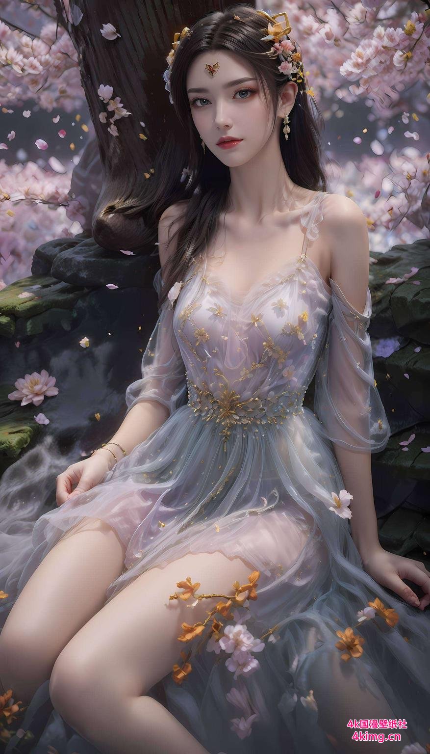 护眼苹果壁纸融合古风之美