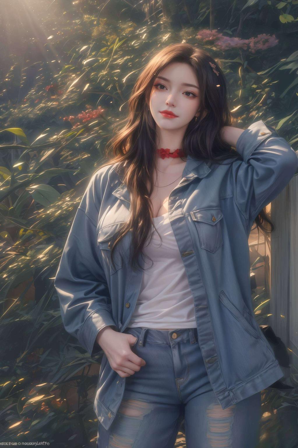 神秘眼神引人入胜护眼色彩柔和舒适