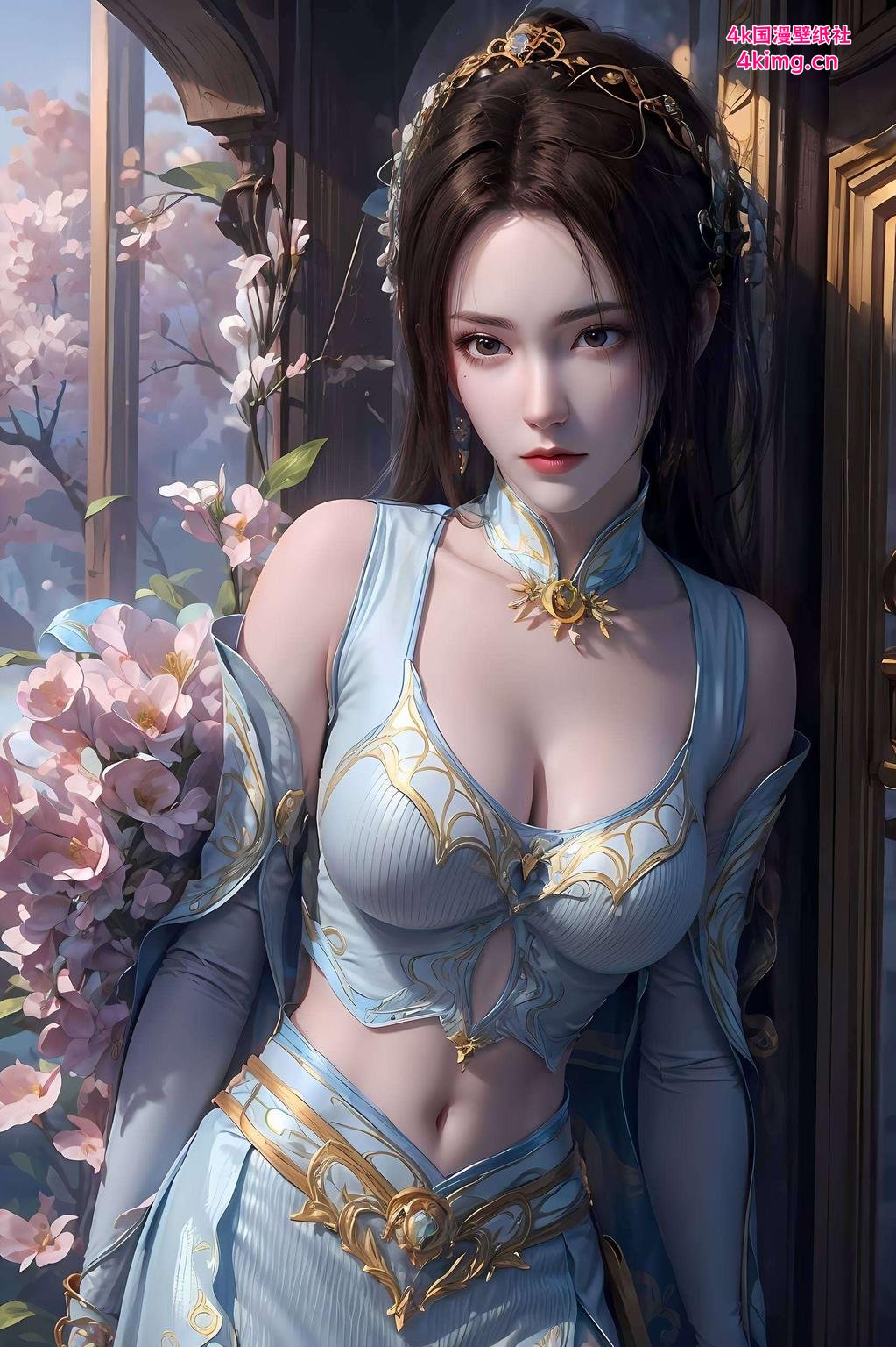 纳兰嫣然漫画风壁纸护眼无忧