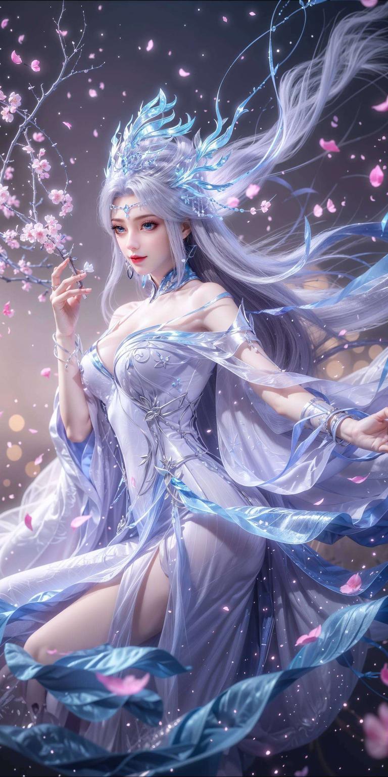 溪幼琴与宁雨蝶翩翩起舞尽显这对仙侣的灵动与柔美
