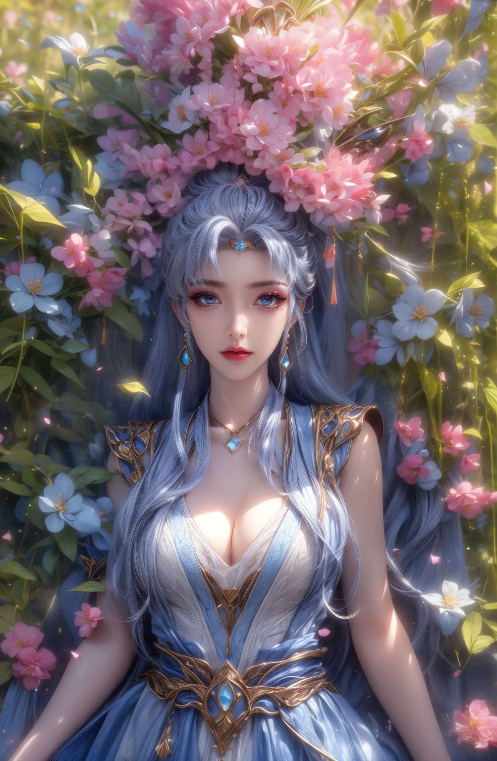 以国漫女神宁雨蝶为主题清雅脱俗