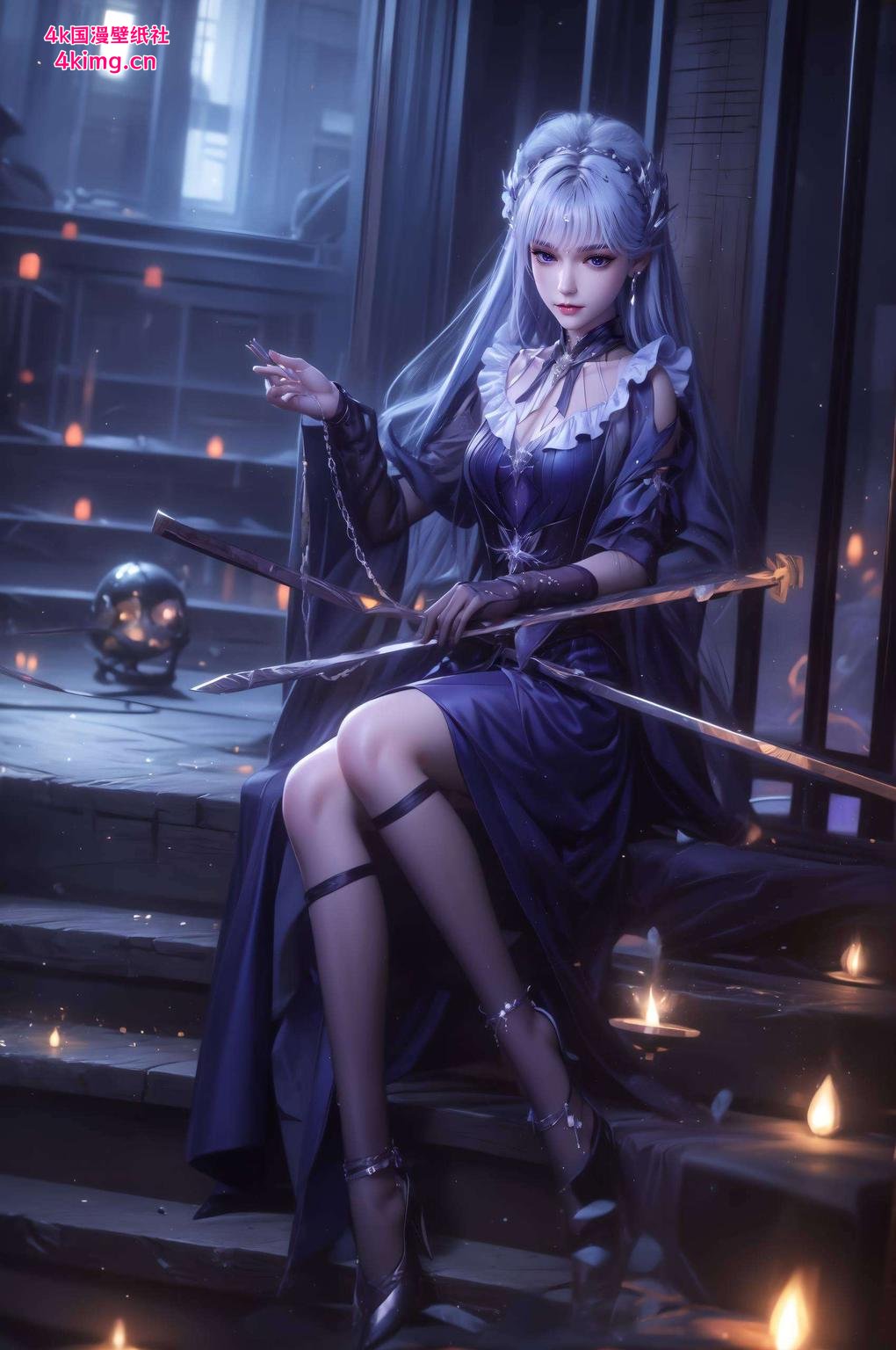 高清画质点亮手机屏幕圣采儿超清4k壁纸