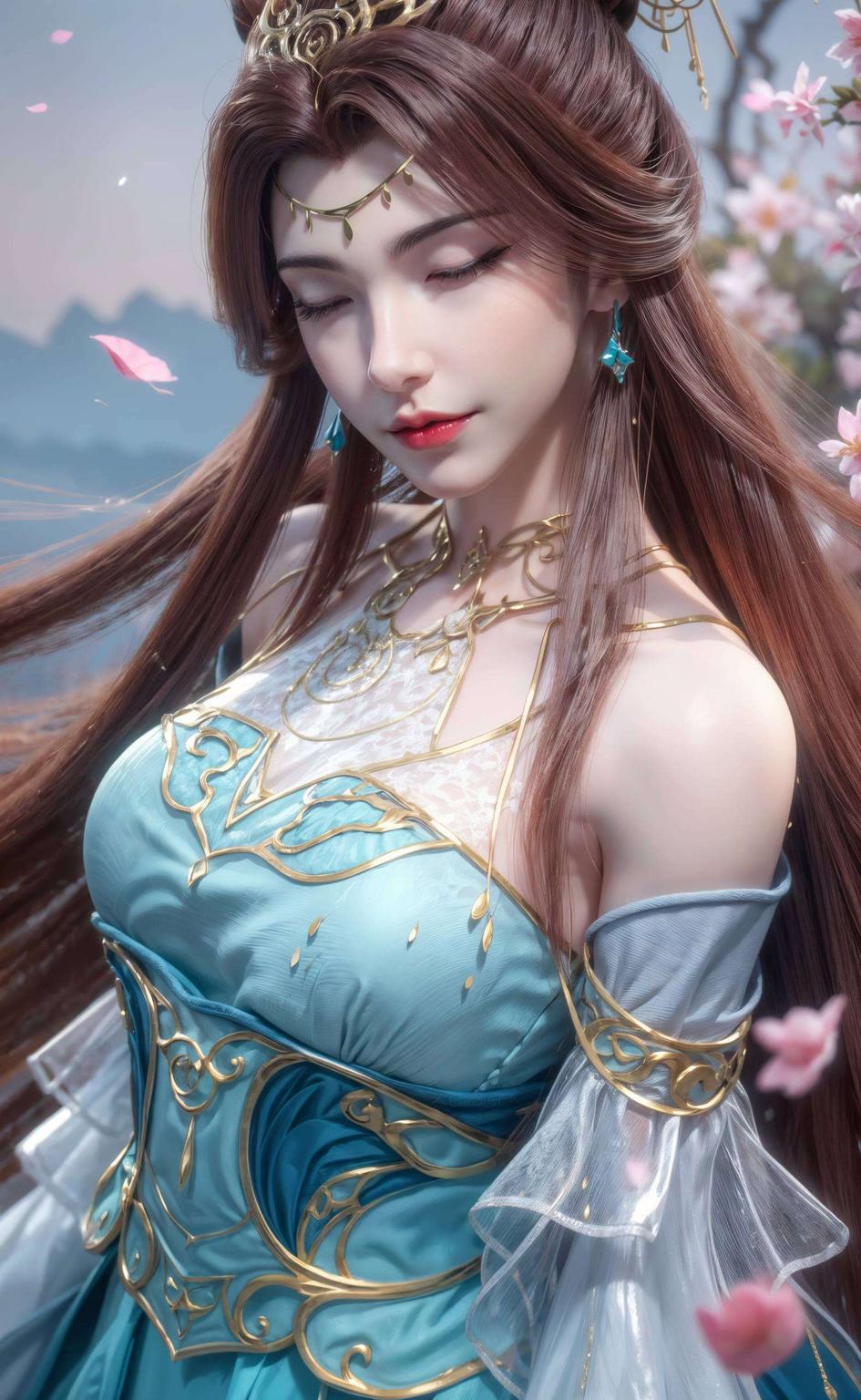 完美诠释了动漫之美这款静态精细的苏灵韵变装建模壁纸