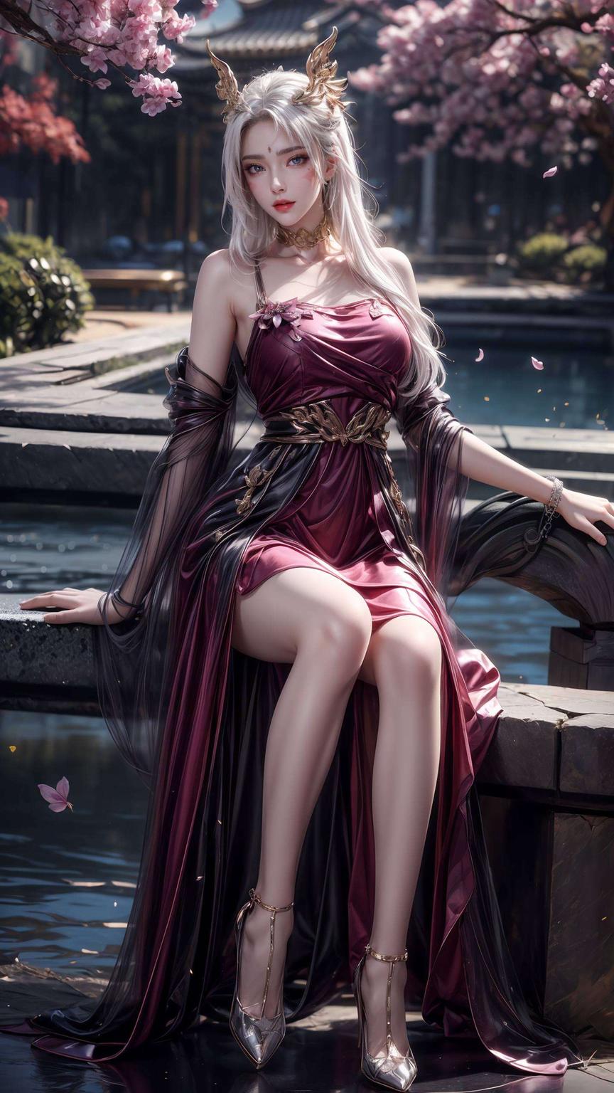 这款超精致精细的天狐仙子魔女睡姿壁纸1920x1080分辨率