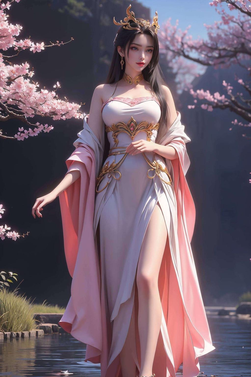 梦幻桌面风景天狐仙子大长腿壁纸