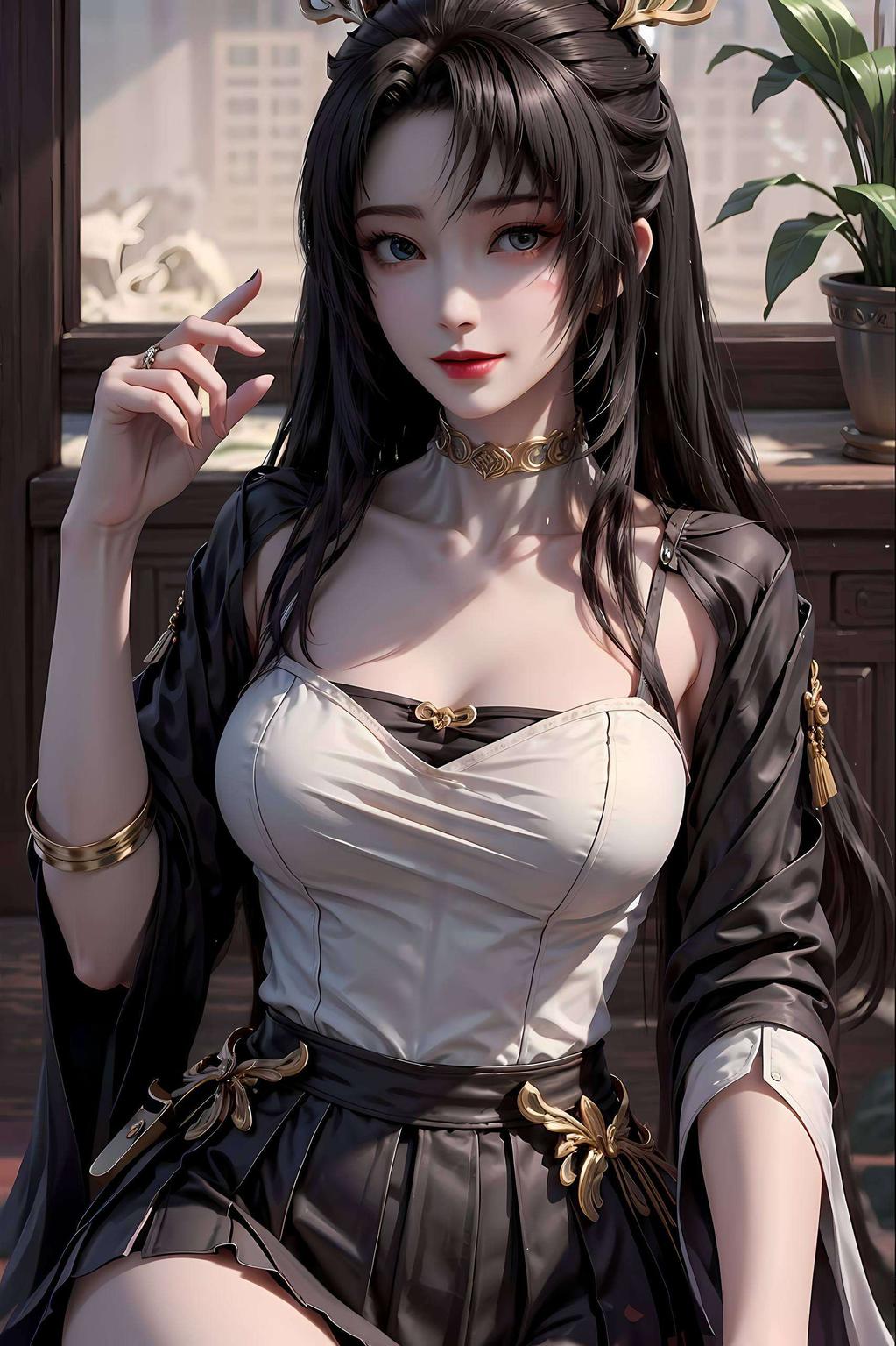 今天给大家带来的是天狐仙子挺胸壁纸快来欣赏吧！