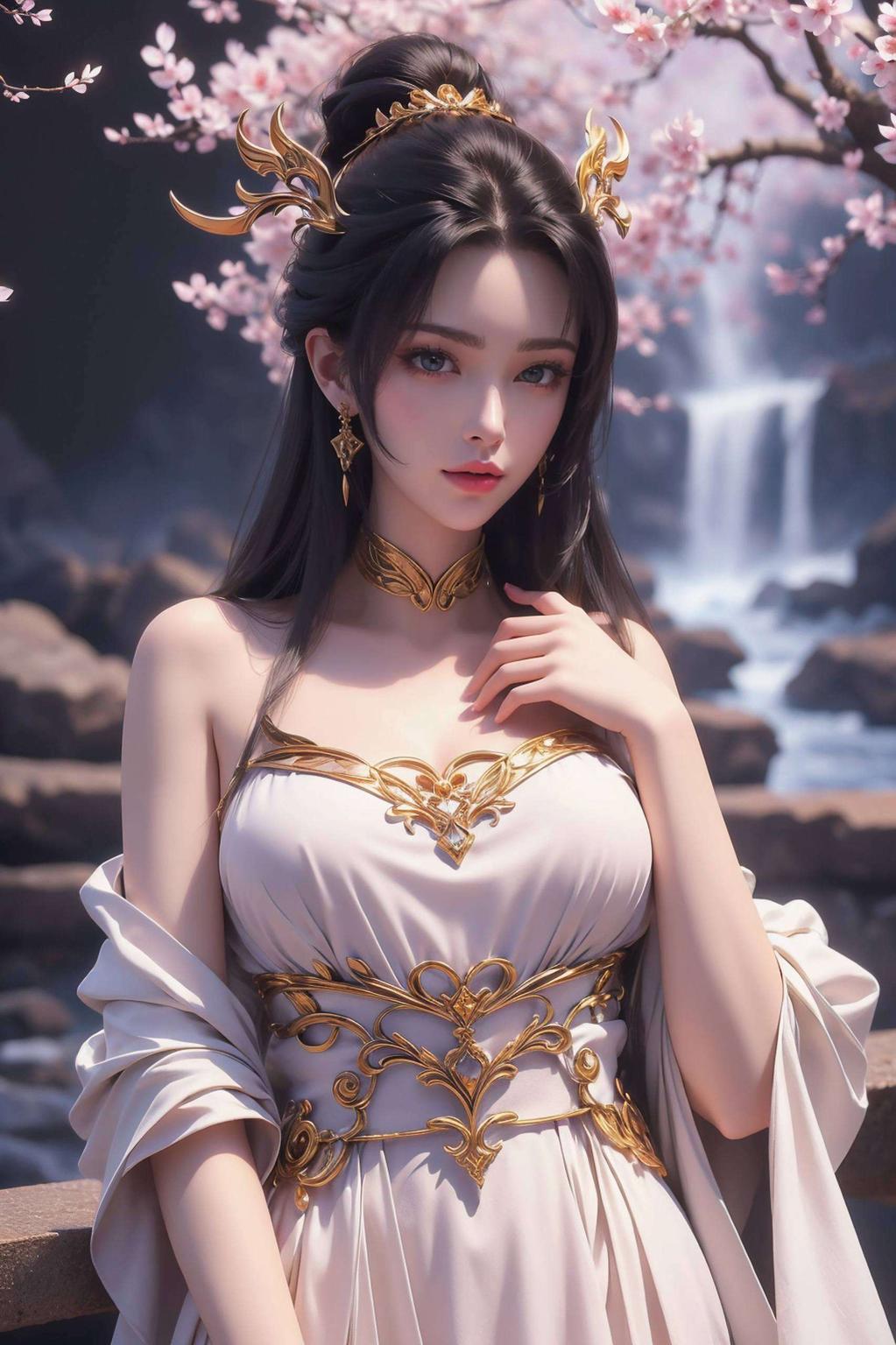 简洁护眼天狐仙子高清壁纸