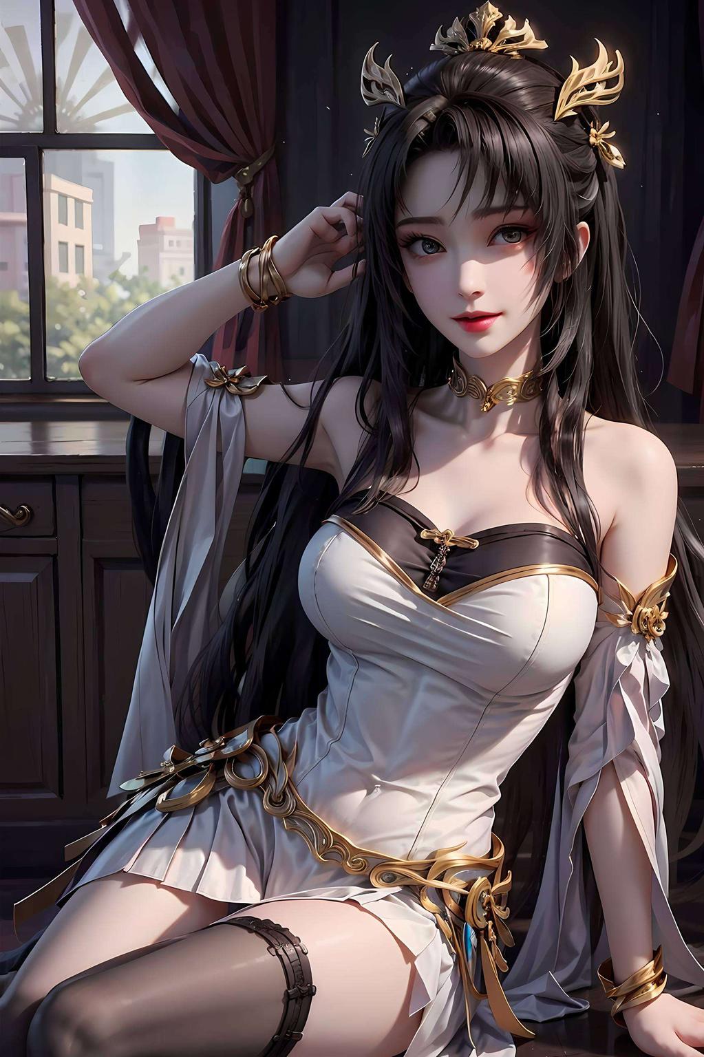 这款高分辨率的天狐仙子IPad桌面壁纸简直美得不可方物！毛茸茸的尾巴