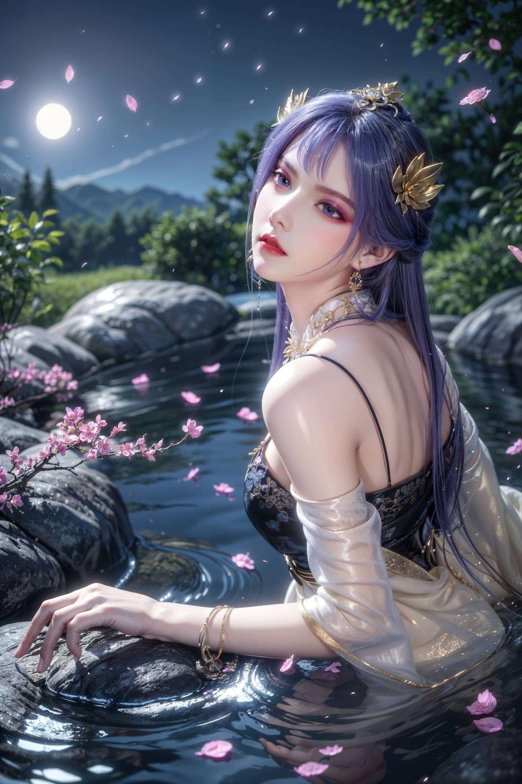 这紫色梦幻的天穹壁纸神秘深邃