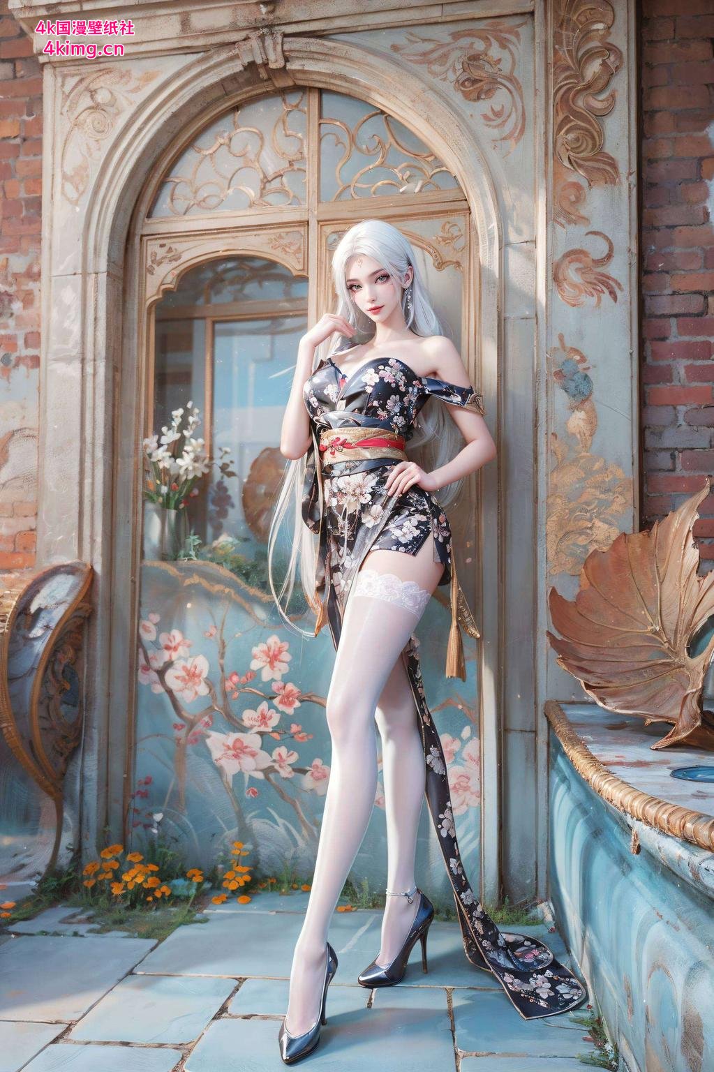 简洁风尽显清新意境小白仙姿