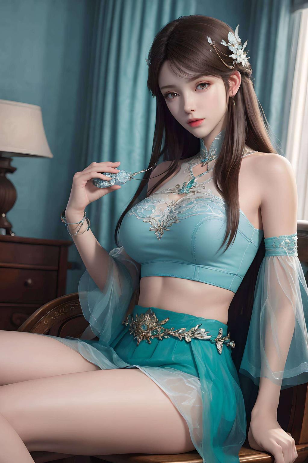 紫色的背景映衬着她的倩影快来下载