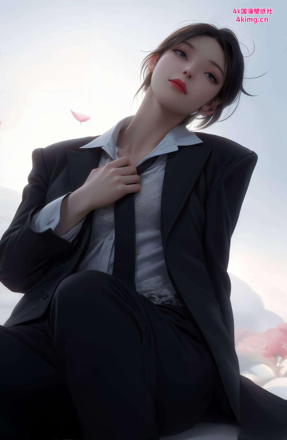 今天给大家带来一款超美的紫色动漫壁纸！这款壁纸以萧薰儿的漫画原图为基础