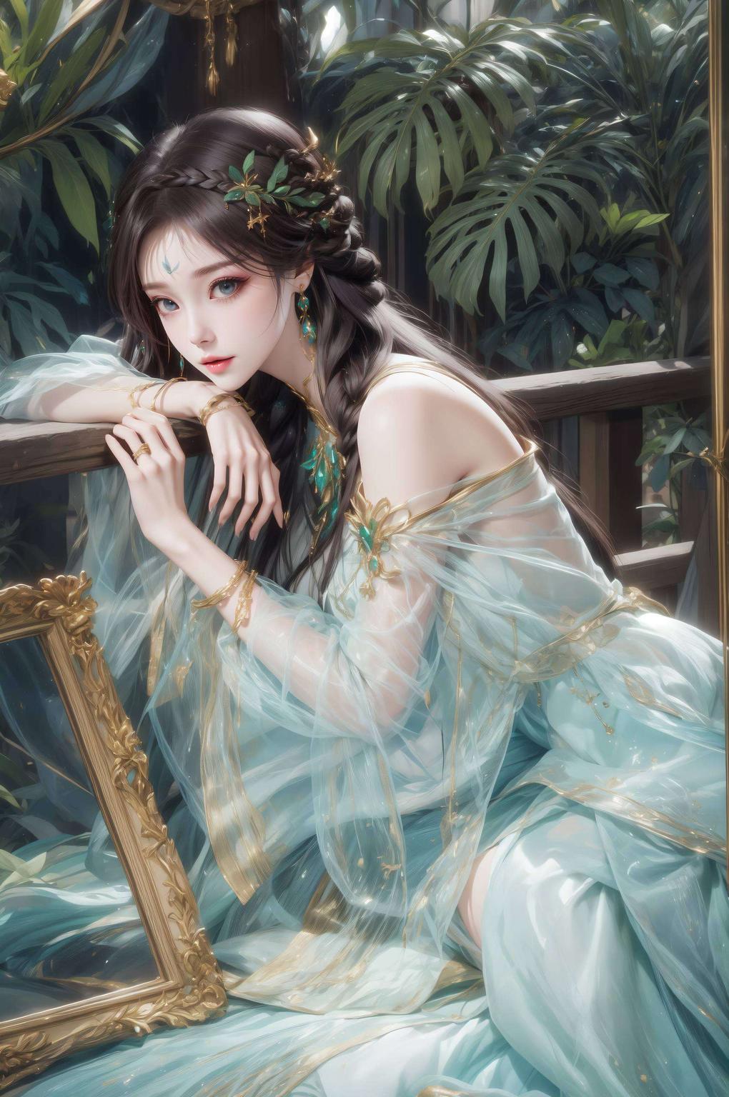 古香古色韵味浓玉簪轻挽