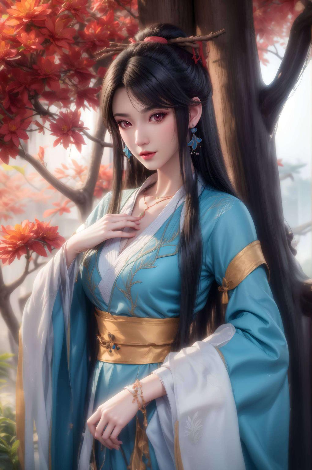 让你的电脑瞬间变身古典美学馆主角是咱们熟悉的元尊夭夭！高清无水印