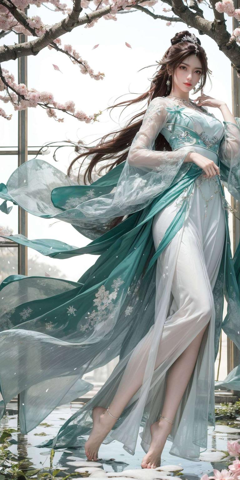 叶倾仙的美貌如画让你的手机瞬间变身艺术品！