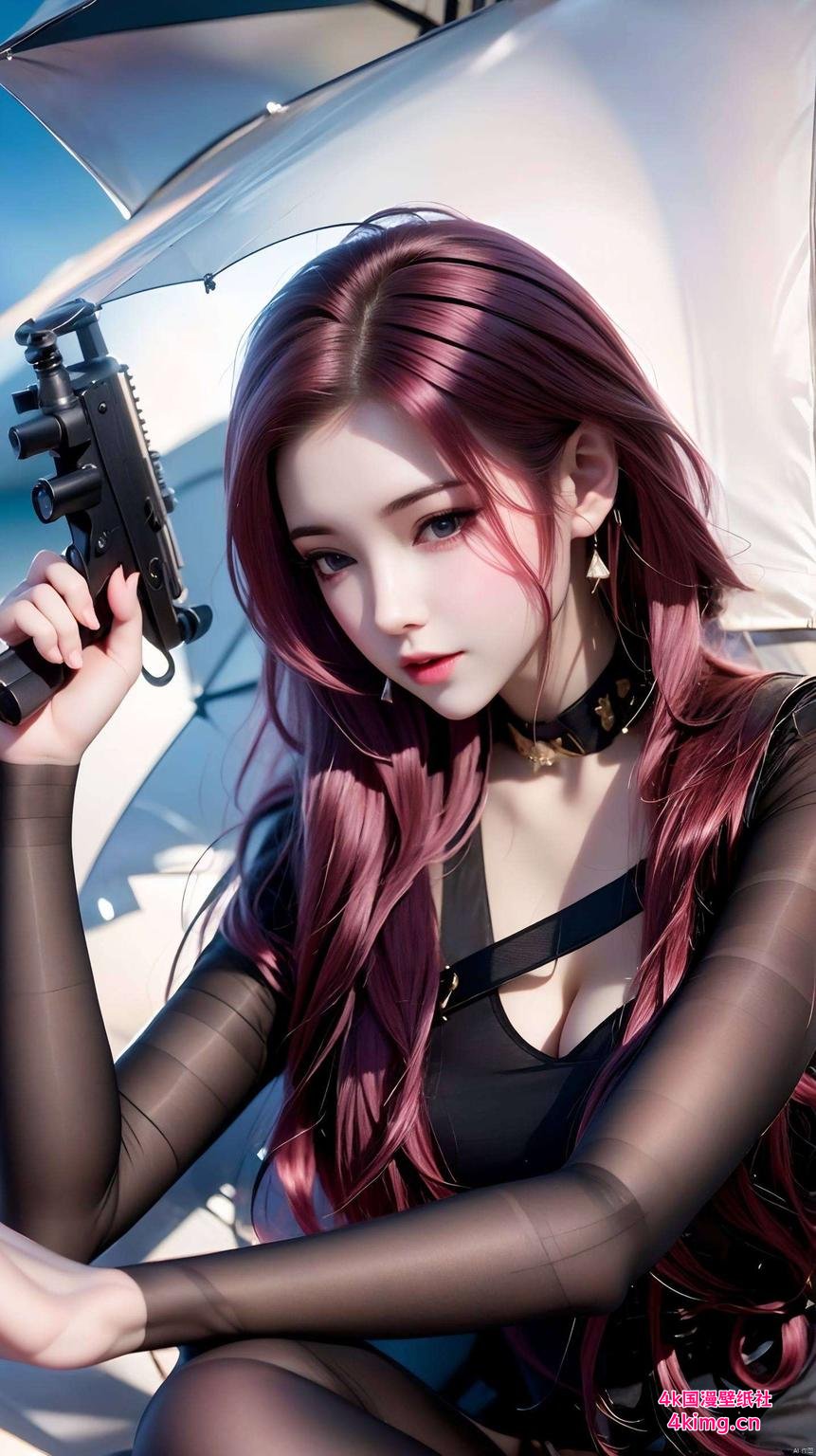 简直让人心动！这款壁纸色彩斑斓她的眼神电力十足