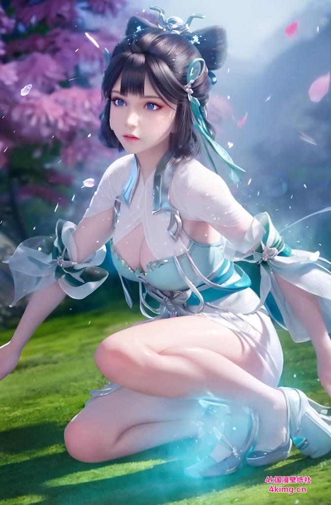 雨紫陌祈祷绿色清新